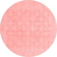thumbnail image 1 of Ahgly Company Machine Washable Indoor Round Oriental Red Modern Area Rugs, 5' Round, 1 of 4