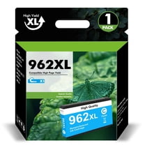 962 962XL Ink Cartridges Compatible for HP 962XL 962 Color Ink for OfficeJet Pro 9015 9020 9018 9025 9010 9018 9019 Printer (1 Pack Cyan)