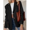 thumbnail image 3 of Blazer PRETTYGARDEN 2025 de Ante Sintético Negro Talle M, 3 of 5