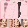 thumbnail image 3 of Set de brochas de maquillaje Auroray Mini Travel, 14 unidades con funda, color rosa, 3 of 7