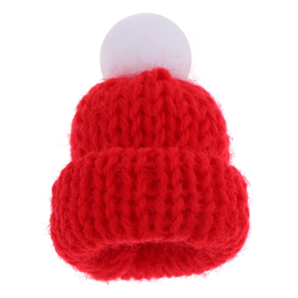 1:12 Scale Red Woolly Beanie Hat Tumdee Dolls House Miniature Clothing Accessory 