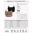 thumbnail image 6 of Amilia Women's Basic Solid Cami Spaghetti Double Layer Crop Tank Top, 6 of 7