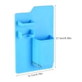 thumbnail image 2 of Organizador de artículos de tocador de silicona, soporte impermeable para cepillo de dientes, estante autoadhesivo, 2 of 7