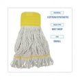 thumbnail image 2 of Super Loop Wet Mop Head, Cotton/Synthetic Fiber, 5" Headband, Small Size, White, 12/Carton, 2 of 2