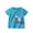 Sky Blue, variant on Hiijoy Toddler Boys' Summer T Shirt Shark Print Short Sleeve Casual T-Shirt, Sizes 1-8