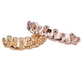 thumbnail image 3 of Parrillas de dientes de Cobre 18k chapado en oro perfecl estilo rock Hip Hop, 3 of 8