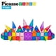 thumbnail image 4 of PicassoTiles Juego de 61 Piezas de Baldosas Magnéticas Mini Diamantes, 4 of 5