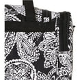 thumbnail image 6 of World Traveler Paisley 16-inch Carry-On Duffel Bag - Black White Paisley, 6 of 6