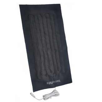 4-Piece Carbon Fiber Heated Seat Pad Kit – Universal 12V Car Heater, 48x28cm, With Switches & Wiring, 5-Year Warranty