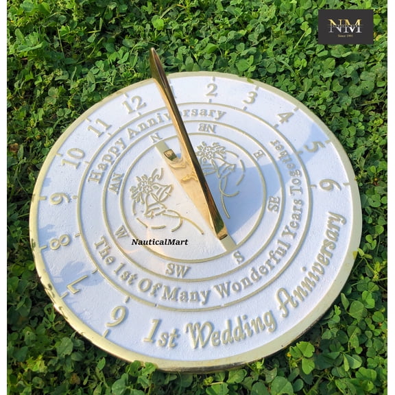 Sundial Gift Idea is A Great Present for Him, for Her Or for A Couple to Celebrate (1st Anniversary)