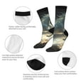 thumbnail image 3 of Fotbe Space White Horse Pattern Long Socks for Men & Women – Breathable & Stretchy Compression Socks, Ideal for Running, Travel, and Everyday Wear Size 5-11, 3 of 6
