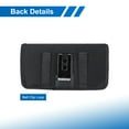 thumbnail image 4 of Teléfono Cinturón Soporte Estuche para 6.9-7.2" Celular Teléfonos, Horizontal Oxford Teléfono Cinturón Bolsa para Hombre Mujer con Clip Bucle, Negro, 4 of 7