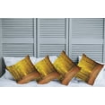 thumbnail image 2 of Ambesonne Fall Throw Pillow Cover 4 Pack, Seasonal Scenic Park, 18", Pale Green Orange Brown, 2 of 7