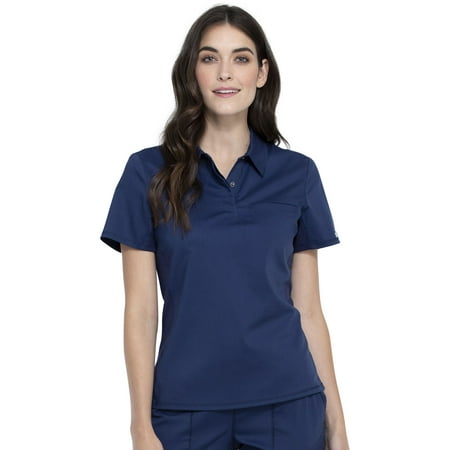 

Cherokee Workwear Revolution Women s Scrubs Top Snap Front Polo WW698