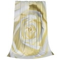 thumbnail image 2 of Honeii White Rose Print Fleece Blanket - Throw Blanket for Bed, Sofa, Couch, Camping, and Travel , Microplush Ultra Soft Warm Blanket-80"x60", 2 of 7