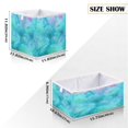 thumbnail image 2 of Foldable Fabric Storage Bin Home Cubes Clothing Organizer Bins Large Collapsible Box Basket for Home Organizer Pastel Blue Dandelions, 2 of 7