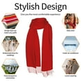 thumbnail image 6 of Shawl Wraps for Women - dark-red Oversized Fall Winter Fashion Blanket Scarf for Women, 6 of 6