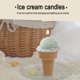 thumbnail image 3 of 3 adornos de vela de postre falsos decoración cono de helado vela de aromaterapia cera de soja Zhivalor  BST3024981-2, 3 of 6