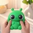 thumbnail image 4 of Green Alien Squishy Squeeze Toy Stress Relief Slow Rising Fidget Ball for Kids Adults Cute Cartoon Squishies Travel Portable Goodie Bag Filler Stocking Stuffer Fun, 4 of 8