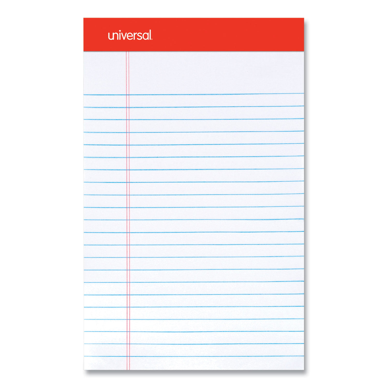Universal 20630 Perforated Edge Writing Pad Dozen Letter White Legal Ruled 50 Sheet 