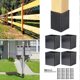 thumbnail image 4 of 1 Set Column Protect Cover Adjustable Waterproof Rust-proof Stainless Steel Post Protector For Mailboxes Fences Fits 3.3-6" Posts Kaesi, 4 of 5