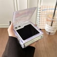 thumbnail image 3 of for Samsung Galaxy Z Flip 4 Cute Purple Boat Print, Woman Case for Galaxy Z Flip 4 with Screen Cover Hidden Stand, Kawaii Girls Protective Case for Galaxy Z Flip 4 (Purple Boat), 3 of 14