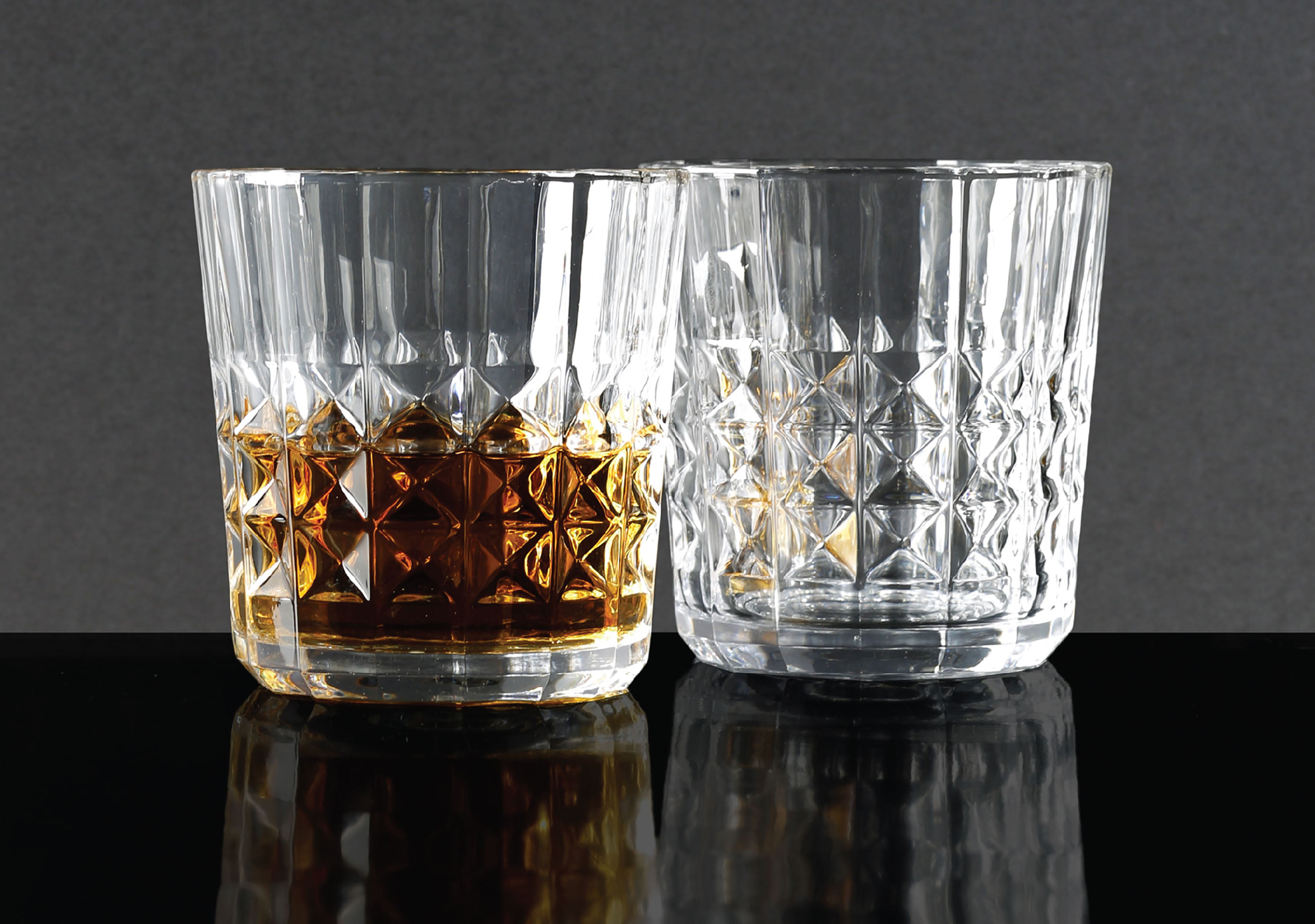 Bar340 Set of 4 Dexon Double Old Fashion 12 oz Whisky Glasses