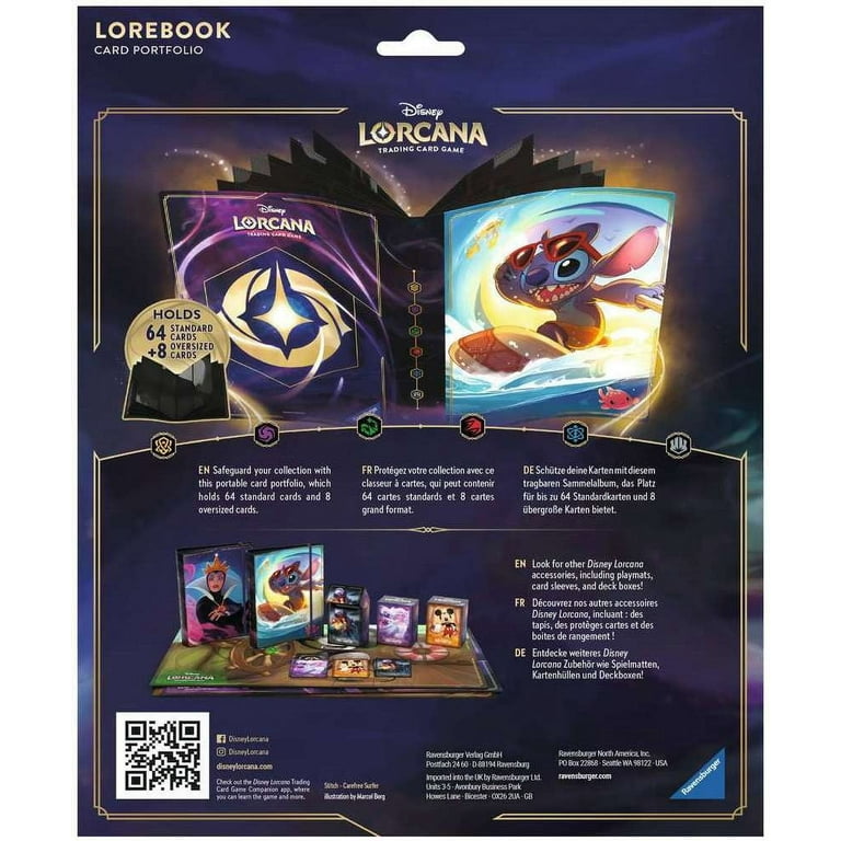 Disney Lorcana Stitch 4-Pocket Folder Portfolio - Character Card