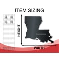thumbnail image 2 of Metal Louisiana Wall Art - Custom Metal US State Sign - 14 Color Options 36, 2 of 5