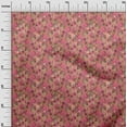 thumbnail image 3 of oneOone Polyester Spandex Pink Fabric Abstract Floral Sewing Material Print Fabric By The Yard 56 Inch Wide, 3 of 5