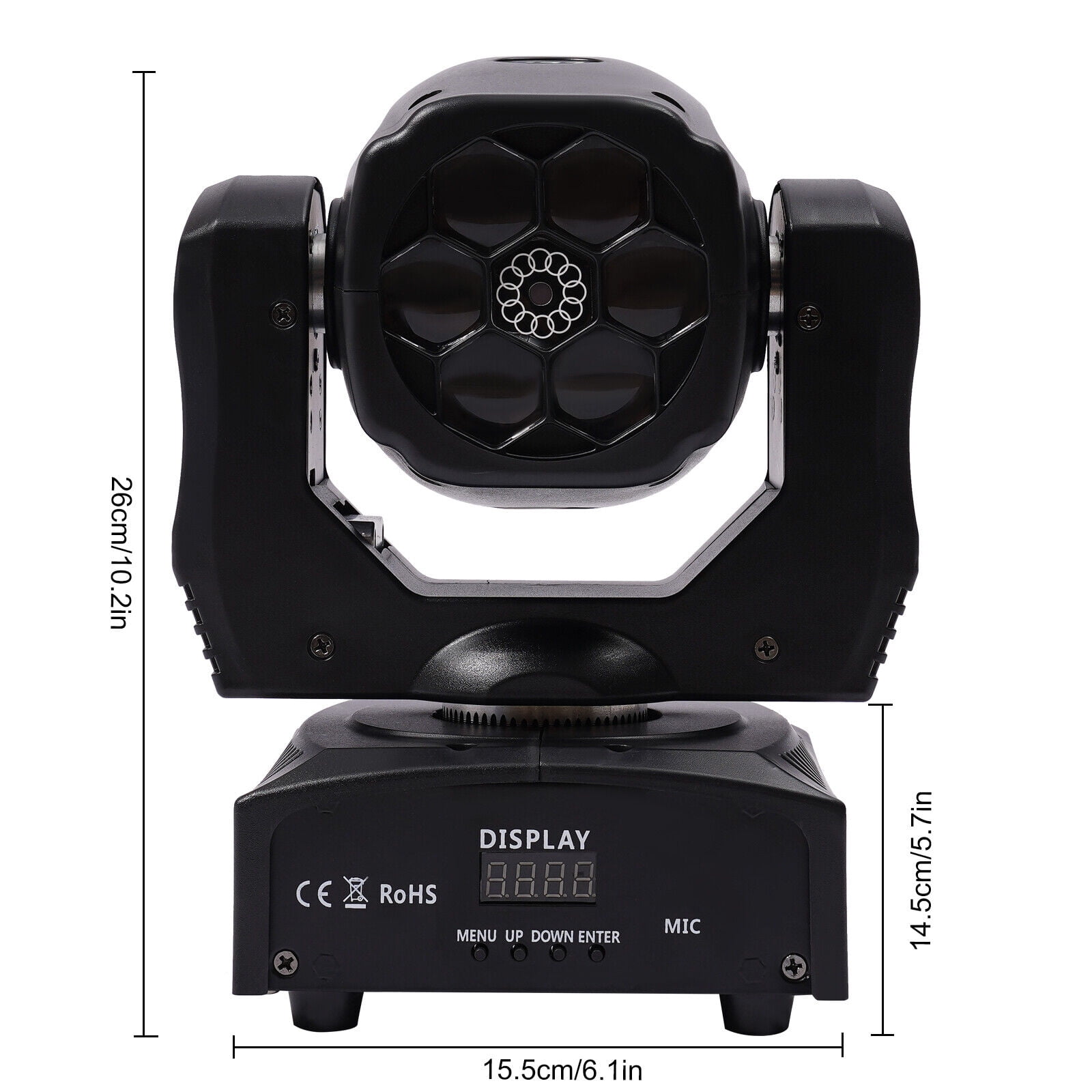 100W Moving Head Stage Light 6 LED RGBW DMX DJ Disco Stage Party Lighting