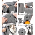 thumbnail image 3 of Mochilas para perros LANNMXG transportín para perros bolsa de transporte ajustable mochila para senderismo soporta hasta 12 K, 3 of 4