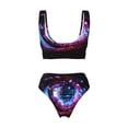 thumbnail image 2 of Honeii v Print Women’s Bikini Set,Two Piece Swimsuit Bathing Suits,Stylish High Elasticity Swimwear for Beach and Pool, 2 of 7