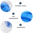thumbnail image 4 of HLONK 2pcs Transparent Pet Hamster Exercise Ball Mini Trot Plastic Toys (Blue), 4 of 12