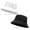 Black/White, variant on 2 Pack 100% Cotton Bucket Hat Foldable Summer Travel Fish Sun Hat for Men and Women Outdoor Activities All Seasons Size Small/Medium, Putty, White