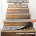 thumbnail image 4 of Extra Non-Slip Stair Treads for Wooden Steps Gray 30"X8" Rubber Indoor Stair Runner Slip Resistant Stair Rugs Safety Mats for Dogs, Kids & Elders, Stairway Grip Step Treads, 4 of 7