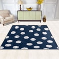 thumbnail image 2 of Yayeee Area Rugs for Living Room 5.2'x4' Non Slip Washable Bedroom Floor Carpet, Navy Blue Baseball Pattern, 2 of 5