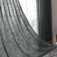 thumbnail image 4 of Amdohai Home Sheer Linen Textured Curtains Semi Sheer Drapes Light Airy Breathable, 4 of 9