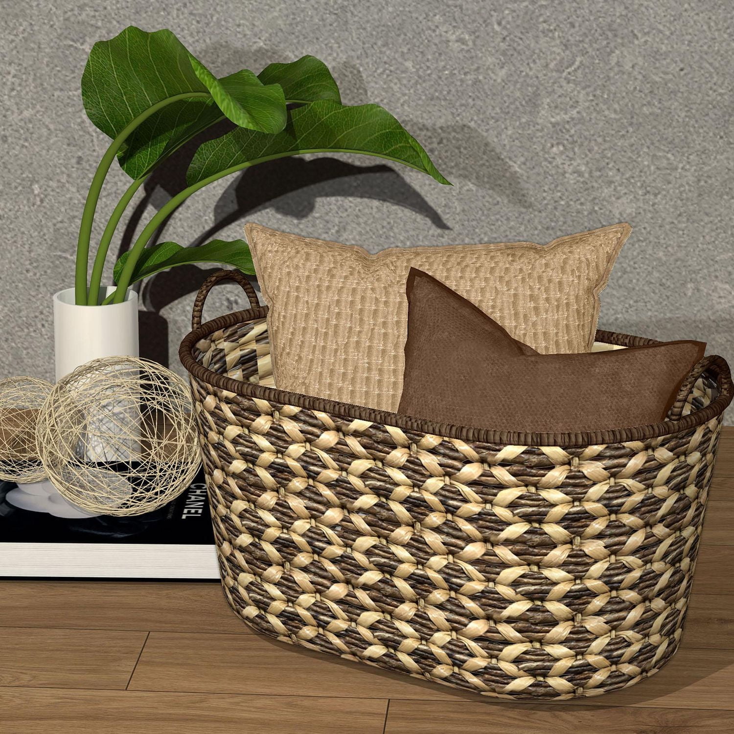 Bacbac and Bangkuang Storage Basket, Natural Fiber Basket