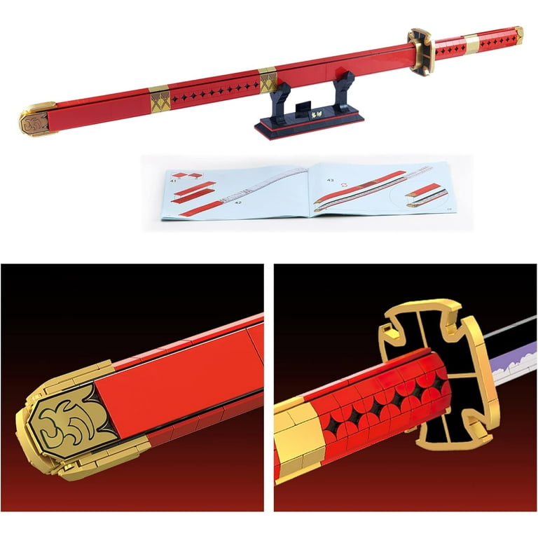 NAYIHOOP Sandai Kitetsu Swords Building Sets One Piece Roronoa