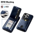 thumbnail image 3 of Funda tipo cartera SkyEagle Magsafe 2 en 1 para iPhone 16 Pro Max Azul, 3 of 7