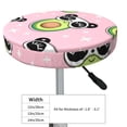 thumbnail image 4 of Daiia Panda Avocado Stool Covers Round,Round Bar Stool Covers Waterproof Bar Chair Covers Washable Stool Cushion Slipcover for 12-14 Inch Chair-12 inch, 4 of 7