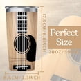 thumbnail image 2 of 20oz Guitar Tumbler Gifts for Kids Guitar Lovers Music Gifts for Birthday Man Women Girl and Boy Black Tumbler with Straw Travel Mug, 2 of 6