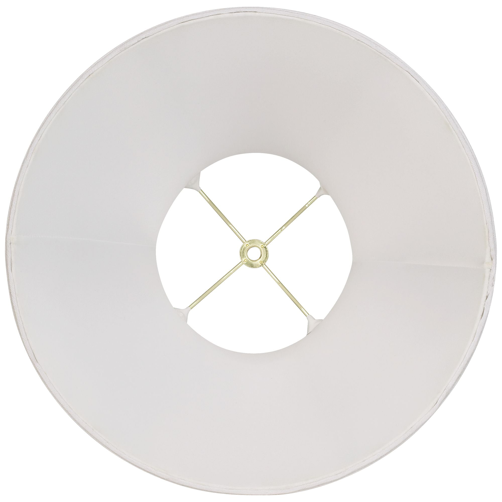 Imperial Shade White Medium Bell Lamp Shade 7" Top x 14" Bottom x 11" Slant x 10.5" High (Spider) Replacement with Harp and Finial