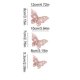 thumbnail image 3 of Paquete de 12 Pegatinas de Pared de Mariposas 3D - Decoraciones de Mariposas Metálicas, Rosa MNFD, 3 of 6
