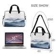 thumbnail image 3 of FORMRS 16" Laptop Bag Carrying Sleeve Case with Handle Travel Shoulder Briefcase, Watercolor Mountains, 3 of 8