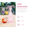 thumbnail image 3 of Worgeous Bottle Carrier Wine Bottle Carrying Bag Silicone Pink 3Pcs 6.9X6.9In, 3 of 8