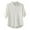White, variant on Fall Shirts for Men Solid Cotton Linen Cardigan Sleeve Pocket Half Sleeve Lapel Shirt Blouse