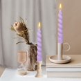 thumbnail image 5 of Spiral Taper Candle White Candlesticks, 7.5 Inch Short Tapered Candles Cute Candle Sticks Small Twisted Candlestick for Dinner Holiday Wedding Valentines Party Gifts, 5 of 6