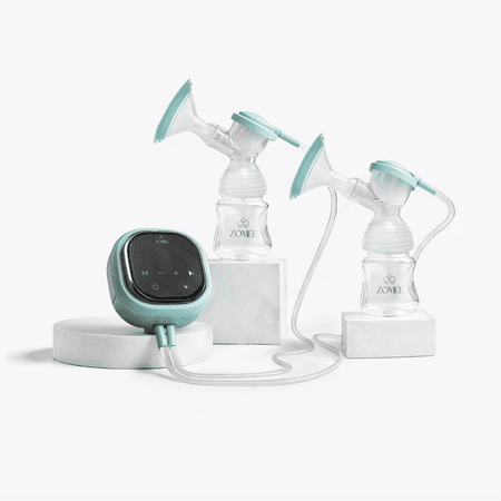 Zomee Z2 Double Electric Breast Pump Rechargeable, Portable, Hands Free Wearable Breast Pump